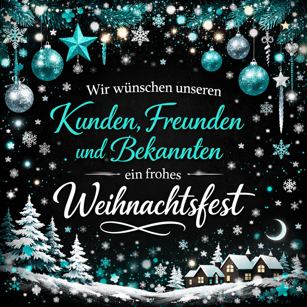 Frohe Weihnachten und herzliche Grüße zum Jahresausklang